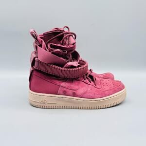Nike Shoes Womens 6 Pink Suede SF AF1 Air Force 1 Special Field Athletic Sneaker